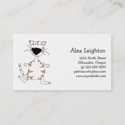 Cats 'n' Dogs · White Cat Business Cards