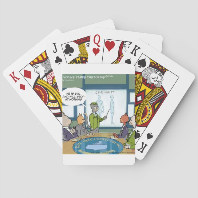 Cats Natural Enemy Funny Poker Cards (Back)