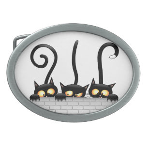 Cats Naughty, Playful and Funny Characters Belt Buckle