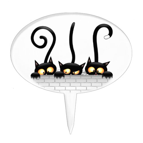 Cats Naughty Playful and Funny Characters Cake Topper