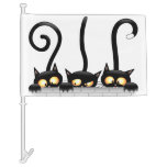 Cats Naughty, Playful And Funny Characters Car Flag at Zazzle