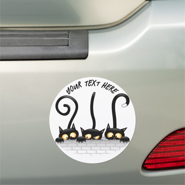 Cats Naughty, Playful and Funny Characters Car Magnet (In Situ)
