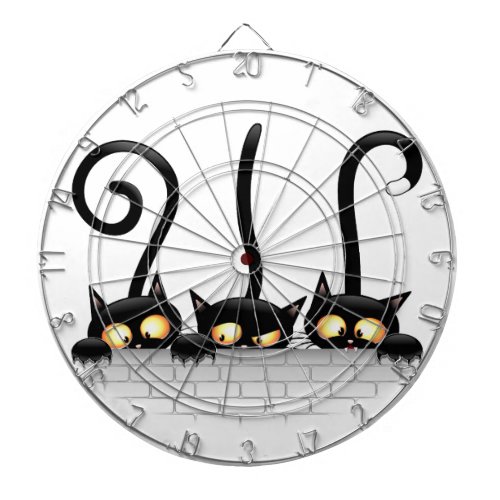 Cats Naughty Playful and Funny Characters Dart Board