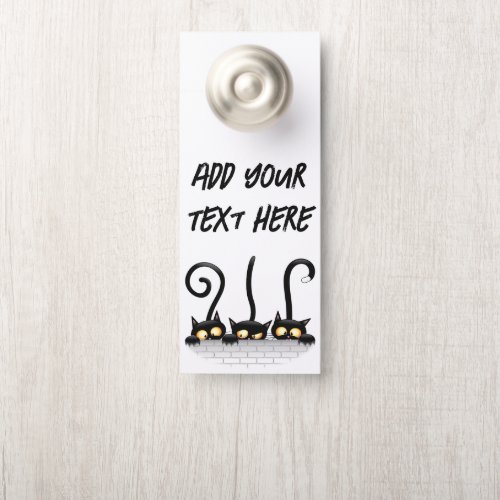 Cats Naughty Playful and Funny Characters Door Hanger
