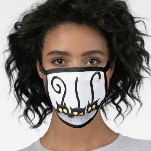 Cats Naughty Playful and Funny Characters Face Mask