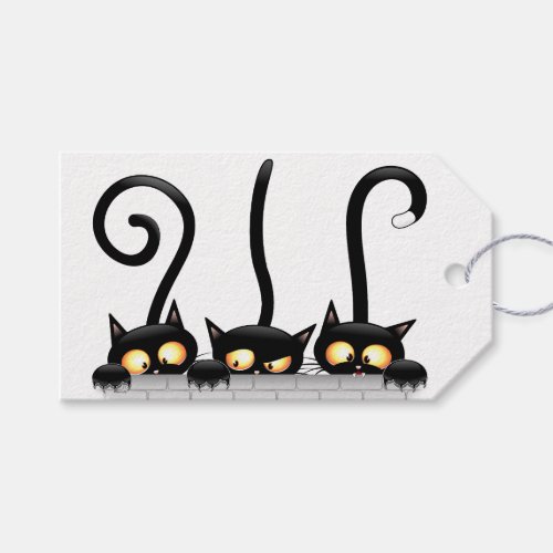 Cats Naughty Playful and Funny Characters Gift Tags