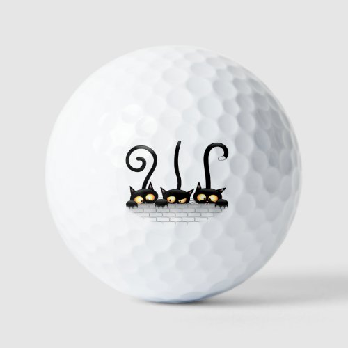 Cats Naughty Playful and Funny Characters Golf Balls