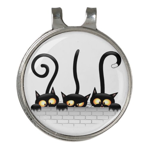 Cats Naughty Playful and Funny Characters Golf Hat Clip