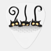 Cats Naughty, Playful and Funny Characters Guitar Pick