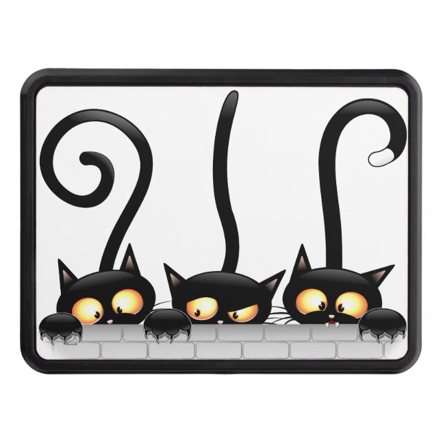 Cats Naughty, Playful and Funny Characters Hitch Cover (Front)