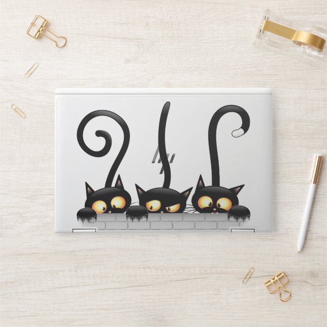 Cats Naughty, Playful and Funny Characters HP Laptop Skin (Desk)