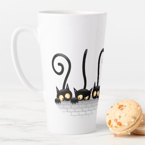 Cats Naughty Playful and Funny Characters Latte Mug