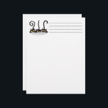 Cats Naughty, Playful and Funny Characters Letterhead<br><div class="desc">Three cute and playful Black Kitties,  naughty and fun,  looking like waiting someone passing by,  just to scare him! Original Vector Graphic Art Copyright © BluedarkArt TheChameleonArt.</div>