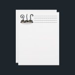 Cats Naughty, Playful and Funny Characters Letterhead<br><div class="desc">Three cute and playful Black Kitties,  naughty and fun,  looking like waiting someone passing by,  just to scare him! Original Vector Graphic Art Copyright © BluedarkArt TheChameleonArt.</div>