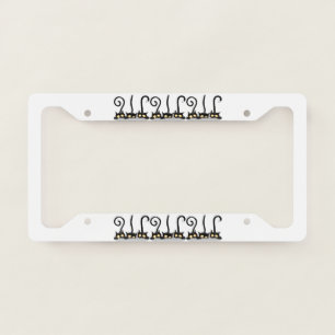 Cats Naughty, Playful and Funny Characters License Plate Frame