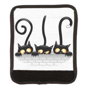 Cats Naughty, Playful and Funny Characters Luggage Handle Wrap
