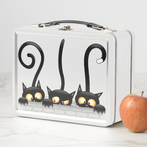 Cats Naughty Playful and Funny Characters Metal Lunch Box