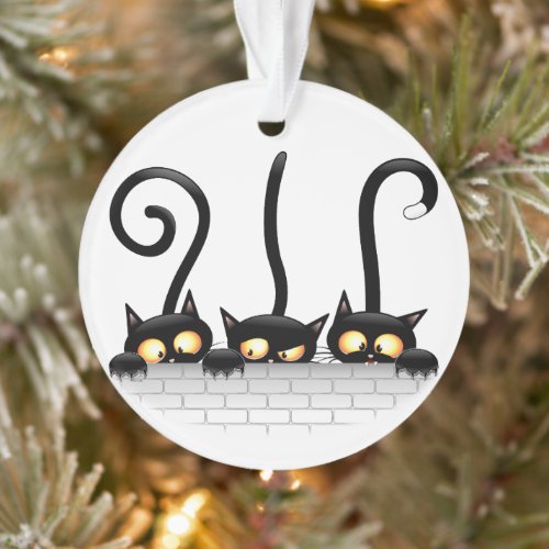 Cats Naughty Playful and Funny Characters Ornament