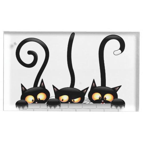 Cats Naughty Playful and Funny Characters Place Card Holder