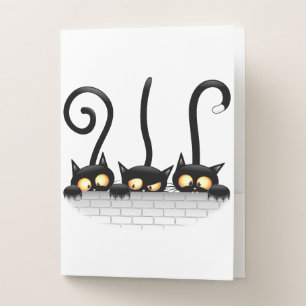 Cats Naughty, Playful and Funny Characters Pocket Folder