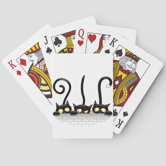 Cats Naughty, Playful and Funny Characters Poker Cards (Back)