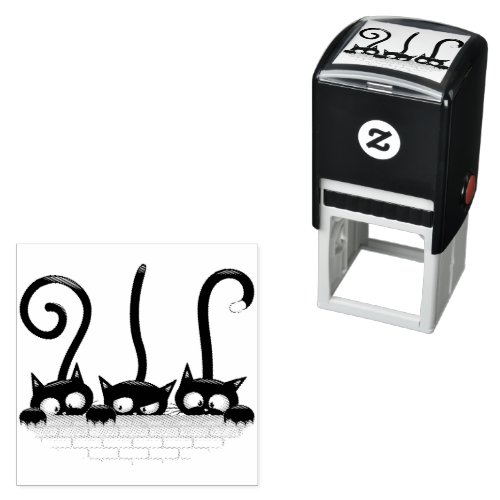 Cats Naughty Playful and Funny Characters Self_inking Stamp