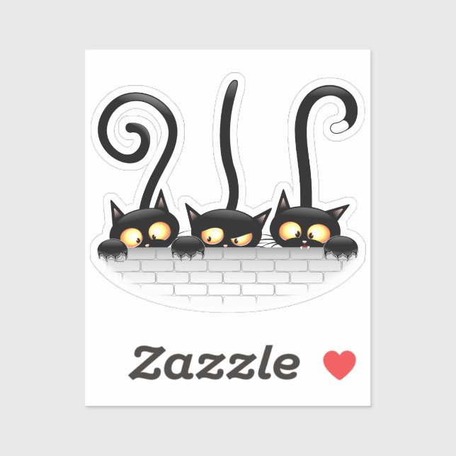 Cats Naughty, Playful and Funny Characters Sticker (Sheet)