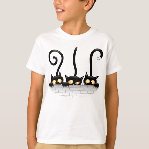 Cats Naughty Playful and Funny Characters T_Shirt