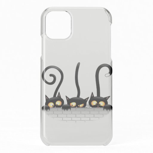 Cats Naughty, Playful and Funny Characters iPhone 11 Case