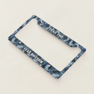 Cats Navy Camouflage License Plate Frame