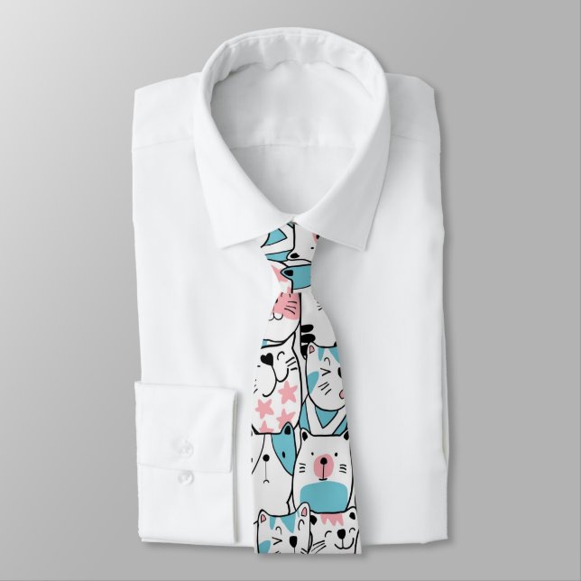 Cats Neck Tie (Tied)