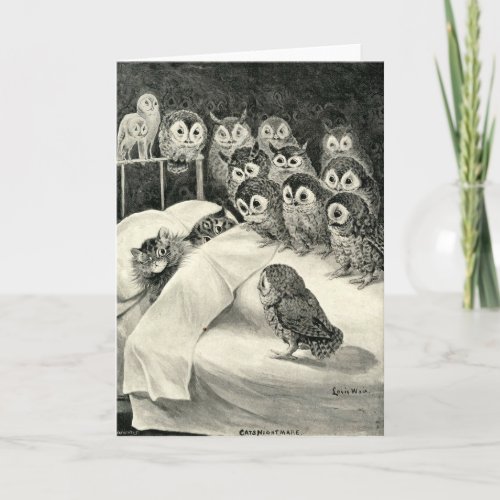 Cats Nightmare Greeting Card