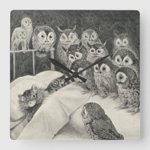 Louis Wain Cats Nightmare Art Print Wall Hanging Decor Cute 