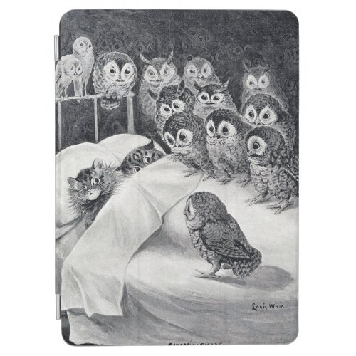 Cats Nightmare Owl Bird Louis Wain iPad Air Cover