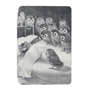 Cats Nightmare Owl Bird, Louis Wain iPad Mini Cover