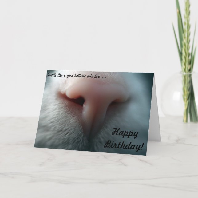 Cat's Nose for Birthday Card (Front)