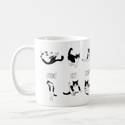 cats obedience coffee mug