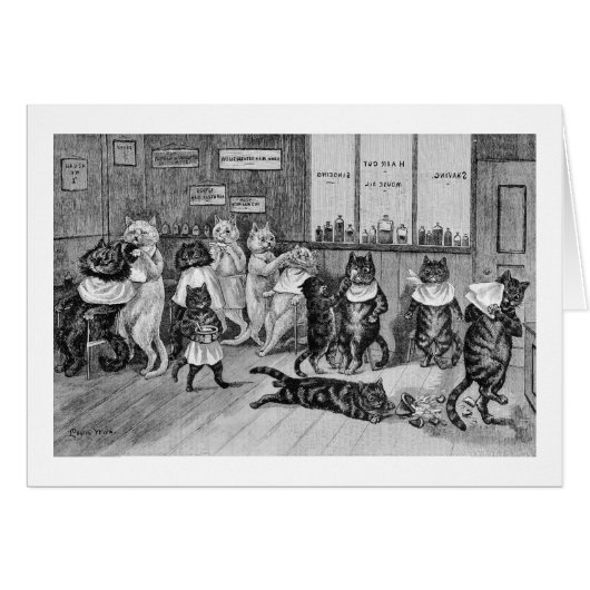 Cats of Barber, Louis Wain Cards (Front Horizontal)