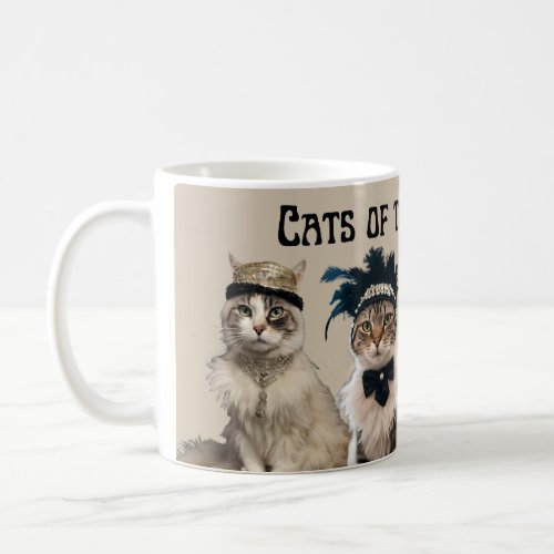 Cats of the 1920s Gatsy dancing flapper girl cat  Coffee Mug