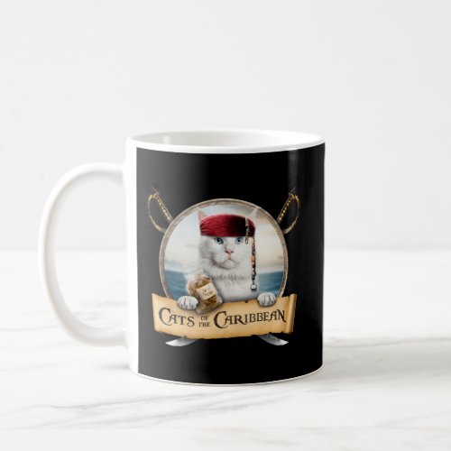 Cats Of The Caribbean _ White Cat For Coffee Mug