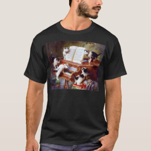 Cats on a Piano Vintage  T-Shirt