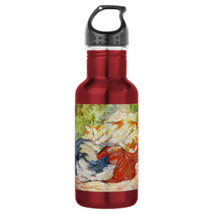 Cats on a Red Cloth, Franz Marc Water Bottle