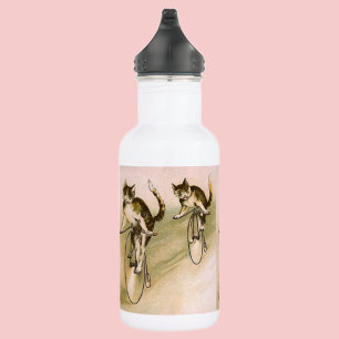 Cats on Bikes Water Bottle