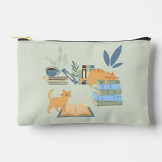 Cats on Books Accessory Pouch