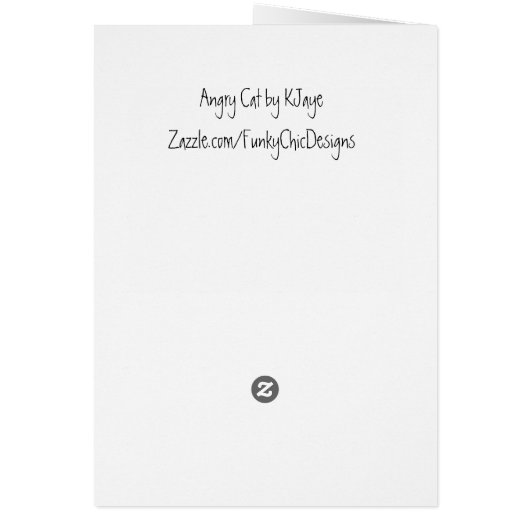 Cats on Countertops - Funny Cat Card (Back)