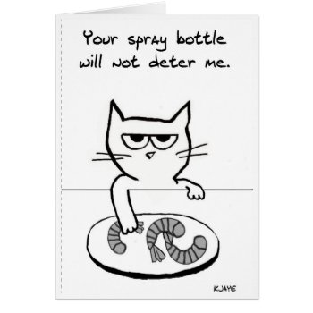 Cats On Countertops - Funny Cat Card by FunkyChicDesigns at Zazzle