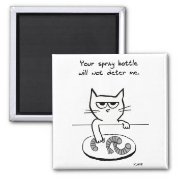 Cats On Countertops - Funny Cat Magnet by FunkyChicDesigns at Zazzle