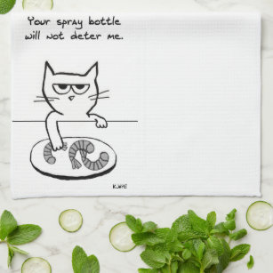  Hcaredee Kitchen Towels,Cat Themed Funny Dish Towels