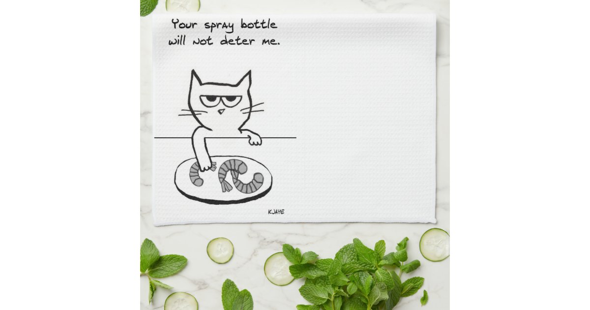 Cats on Countertops - Funny Kitchen Towel