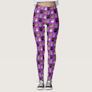 Cats on Purple Leggings